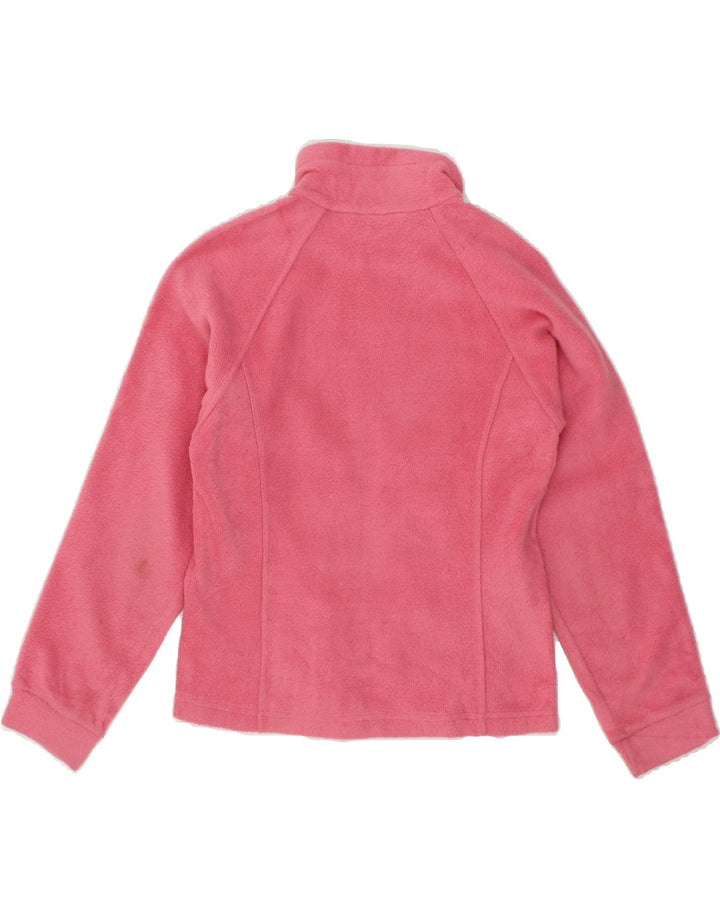 COLUMBIA Girls Fleece Jacket 10-11 Years Pink Polyester Vintage Columbia and Second-Hand Columbia from Messina Hembry 