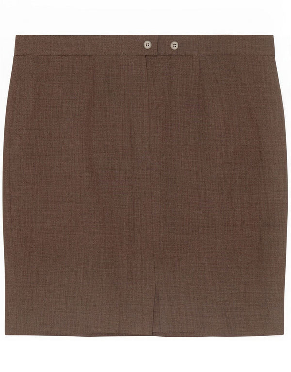 Max Mara Dame Pencil Skirt Medium W30 Grey
