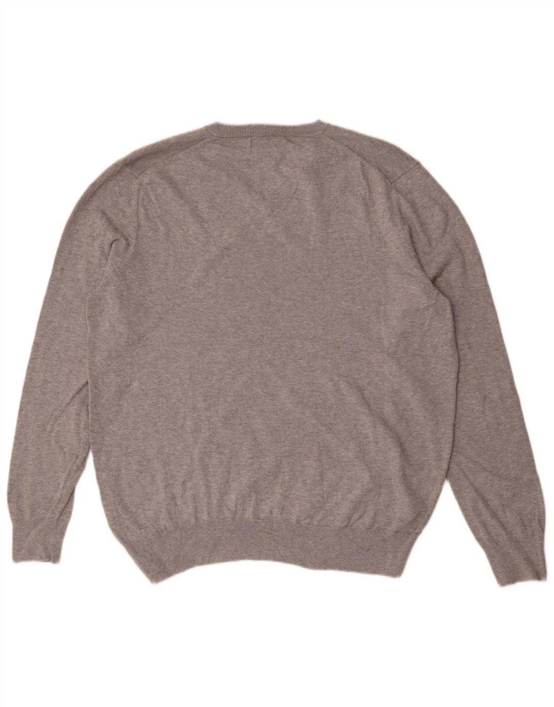 Marks & Spencer Herre V-hals sweater XL Grå Bomuld