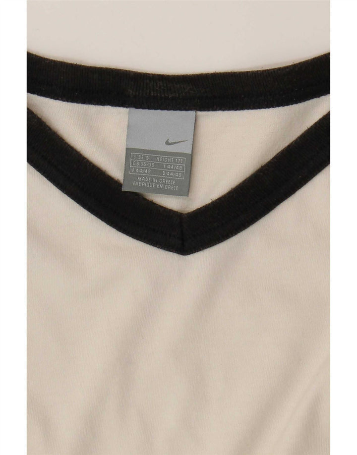 Nike T-shirt top til mænd UK 36/38 Small White Colourblock