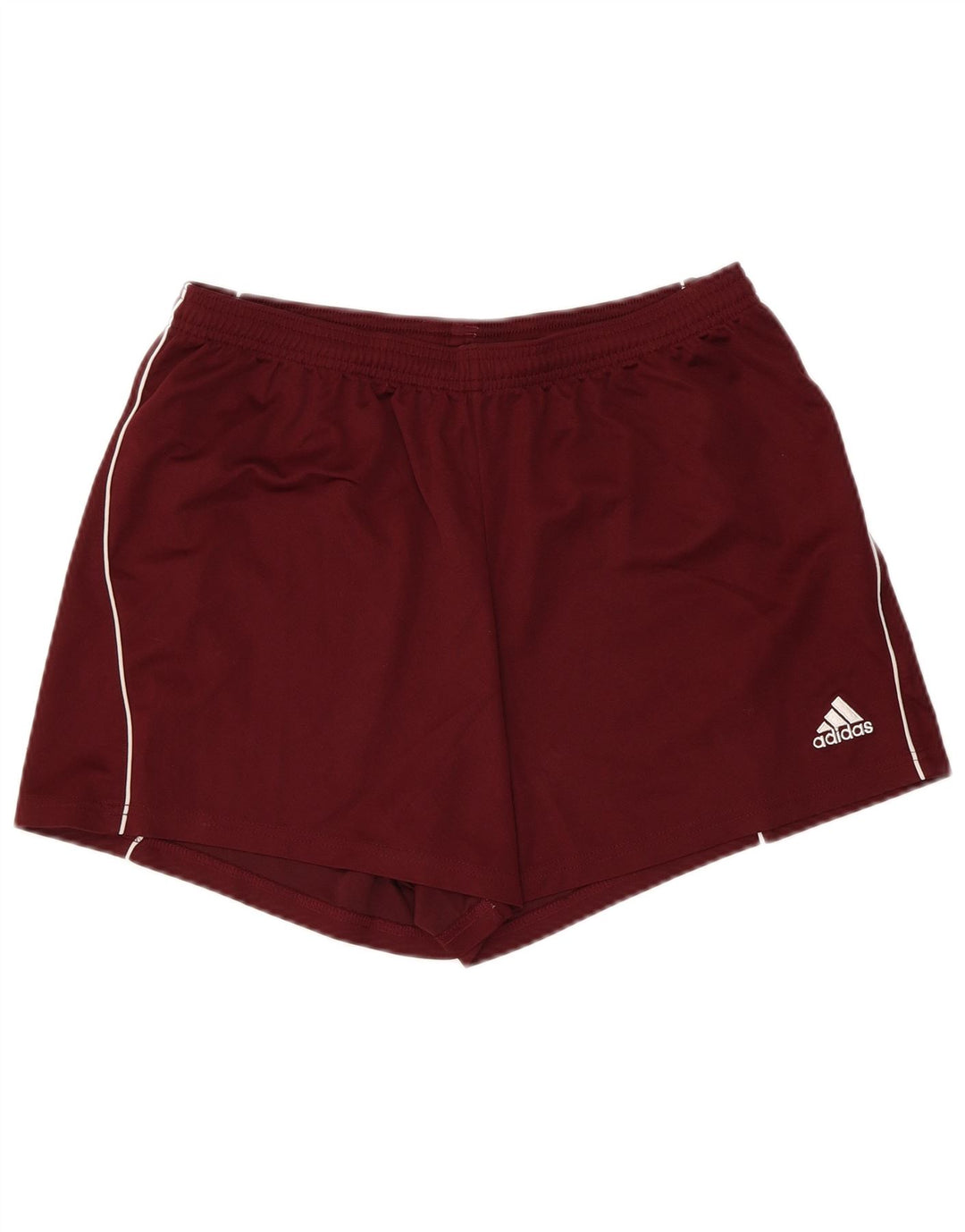 ADIDAS Dame Climalite Sportshorts UK 14 Large Burgundy Polyester