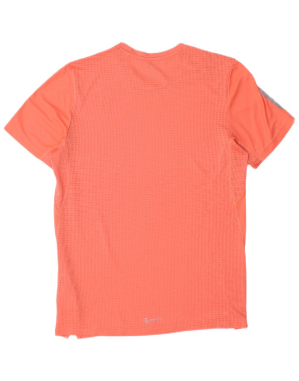 Adidas Running T-Shirt Top Lille Orange Polyester