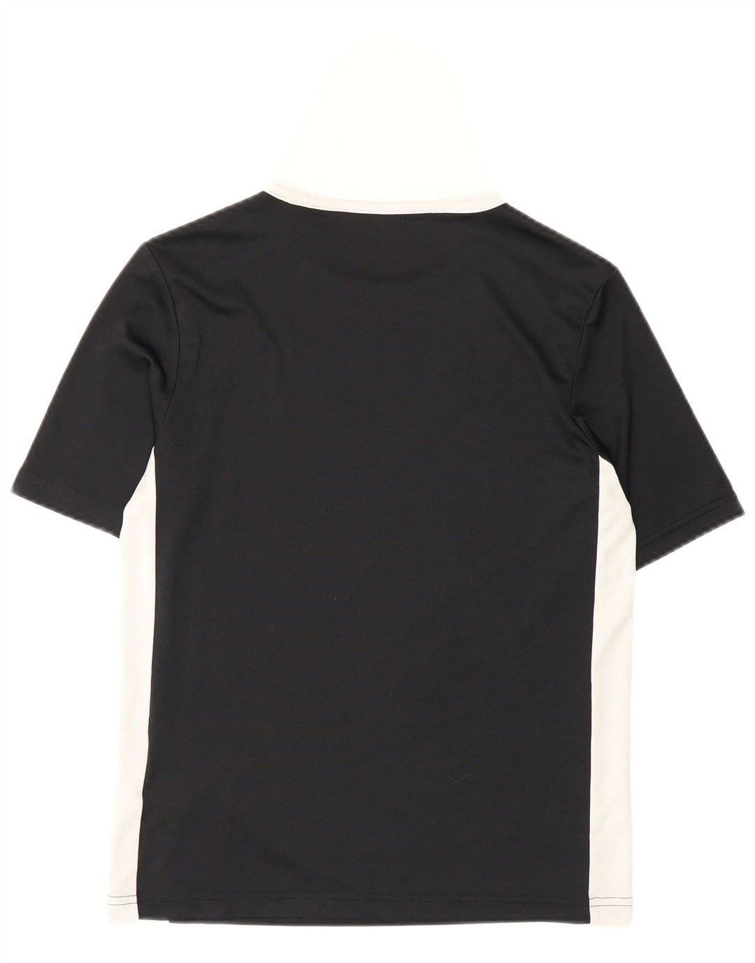 Adidas Boys T-Shirt Top 11-12 år Medium Sort Colourblock Polyester
