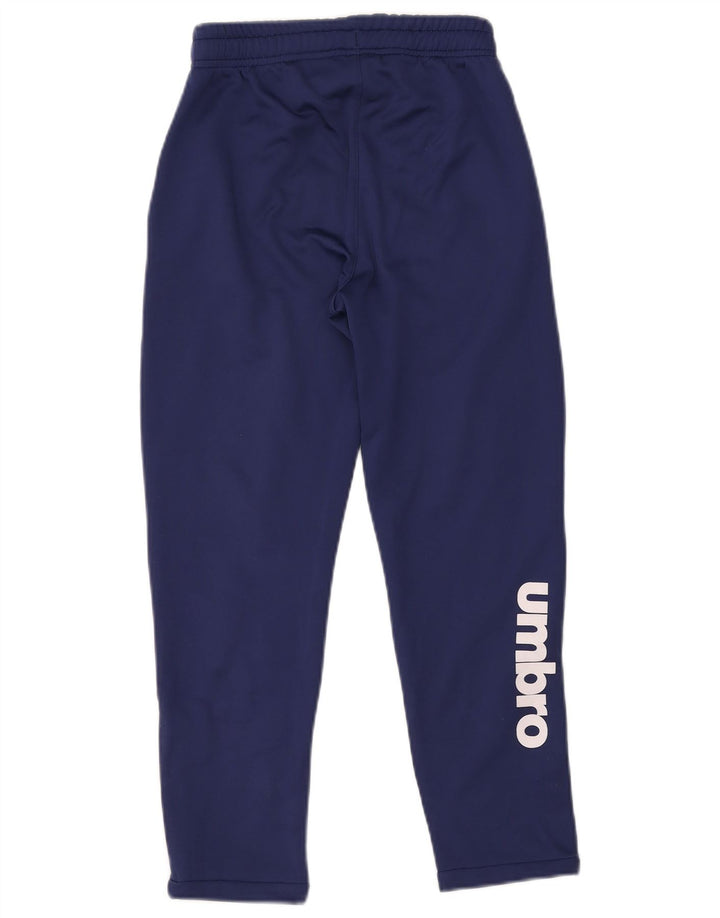 Umbro Boys Graphic Tracksuit Bukser 10-11 År Navy Blue Polyester