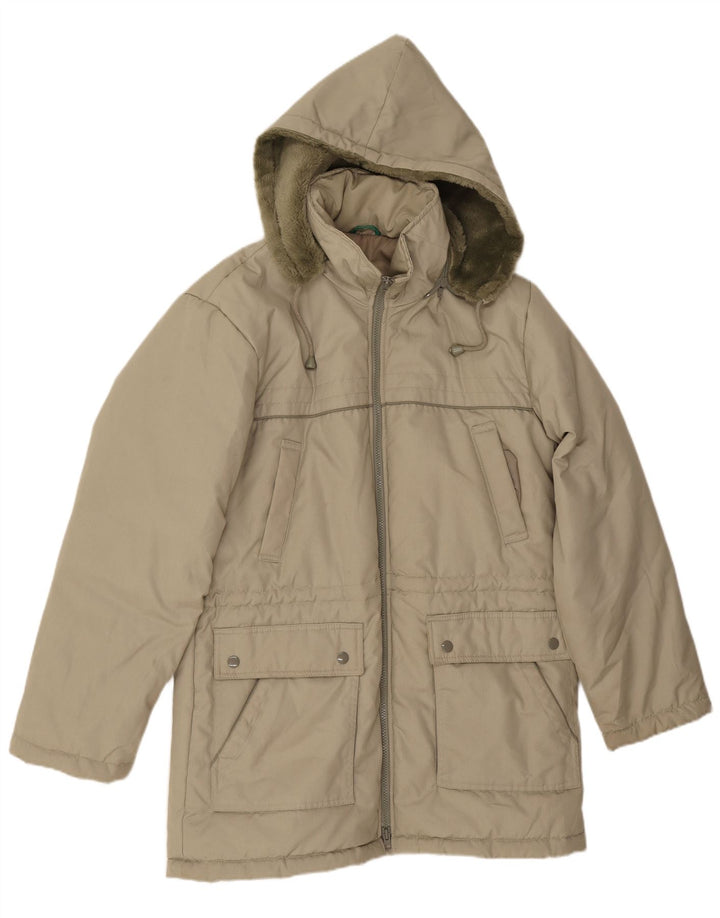 Canda Herre Hooded Loose Fit Parka Jacket IT 46 Small Green