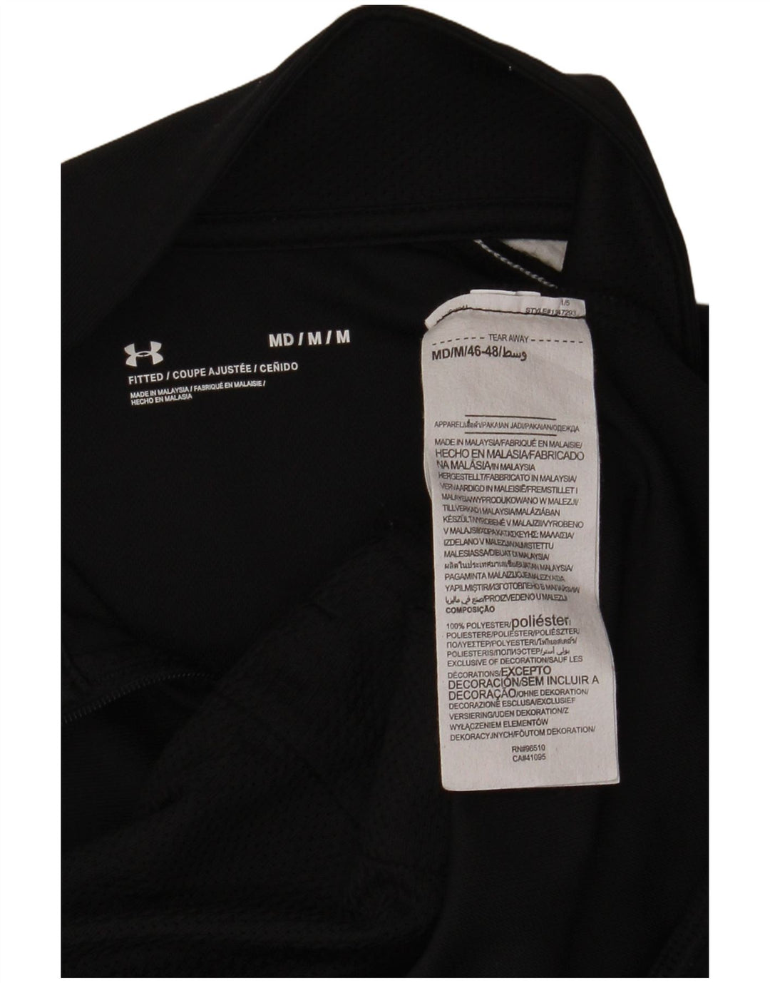Under Armour Herre træningsdragt Topjakke Medium Sort Colourblock Polyester
