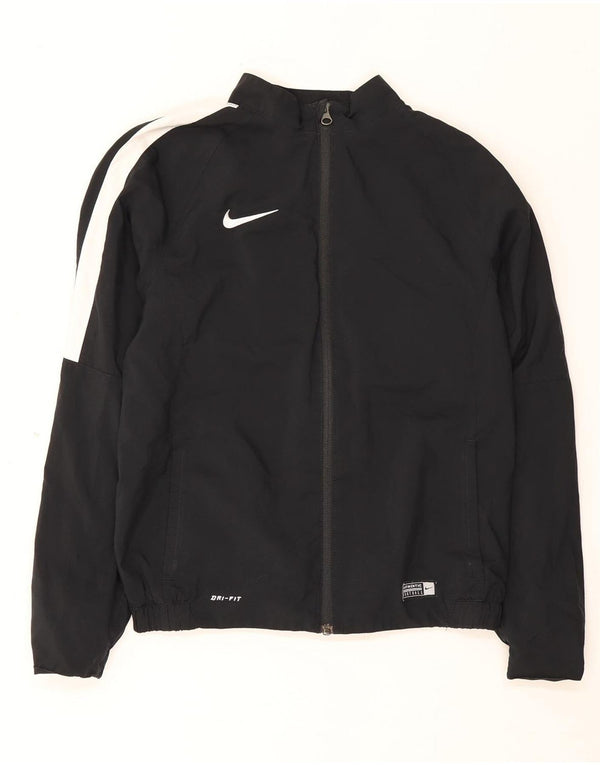 Nike drenge Dri Fit træningsdragt topjakke 12-13 år Stor sort farveblok
