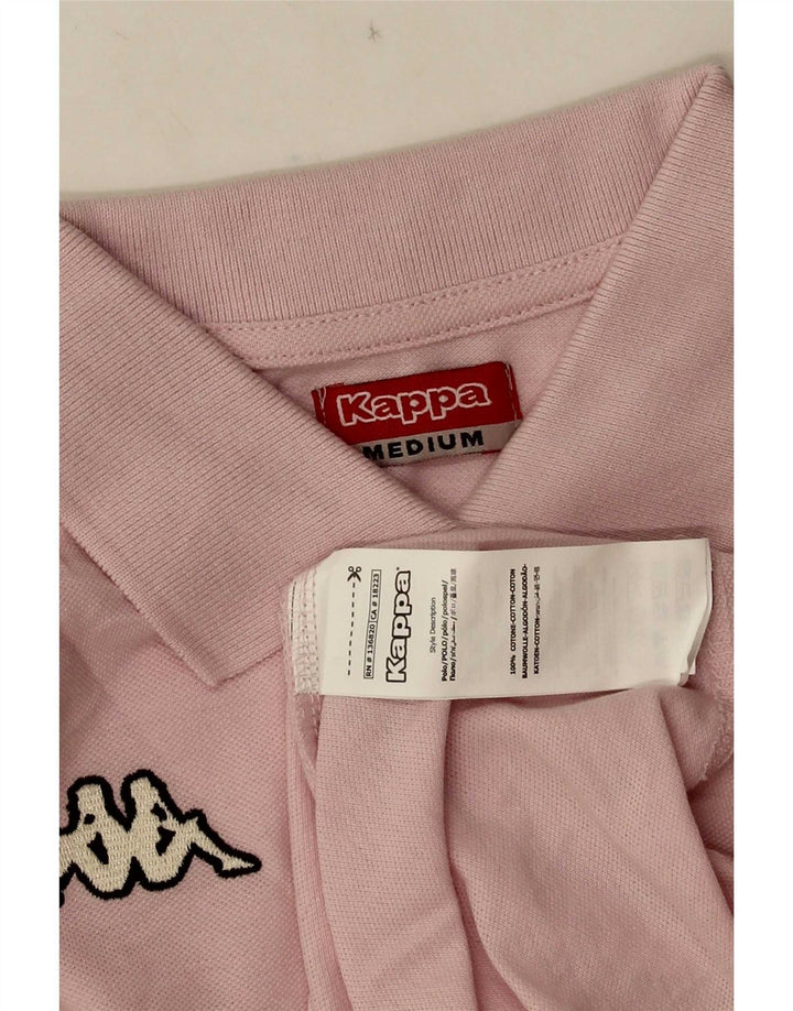 Kappa Dame Polo Shirt UK 12 Medium Pink Bomuld