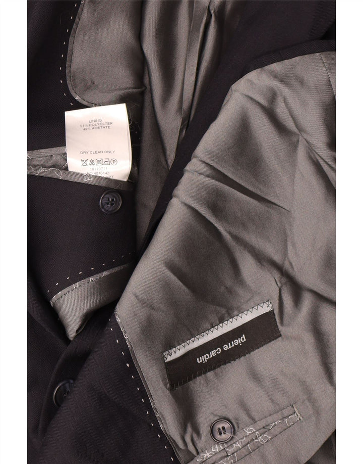 Pierre Cardin Herre 2-knaps blazerjakke UK 42 XL marineblå polyester