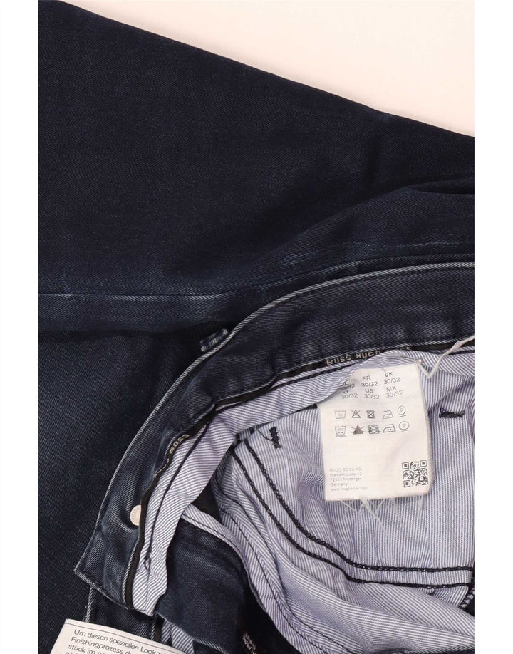 Hugo Boss Herre Slim Jeans W30 L32 Blå Bomuld
