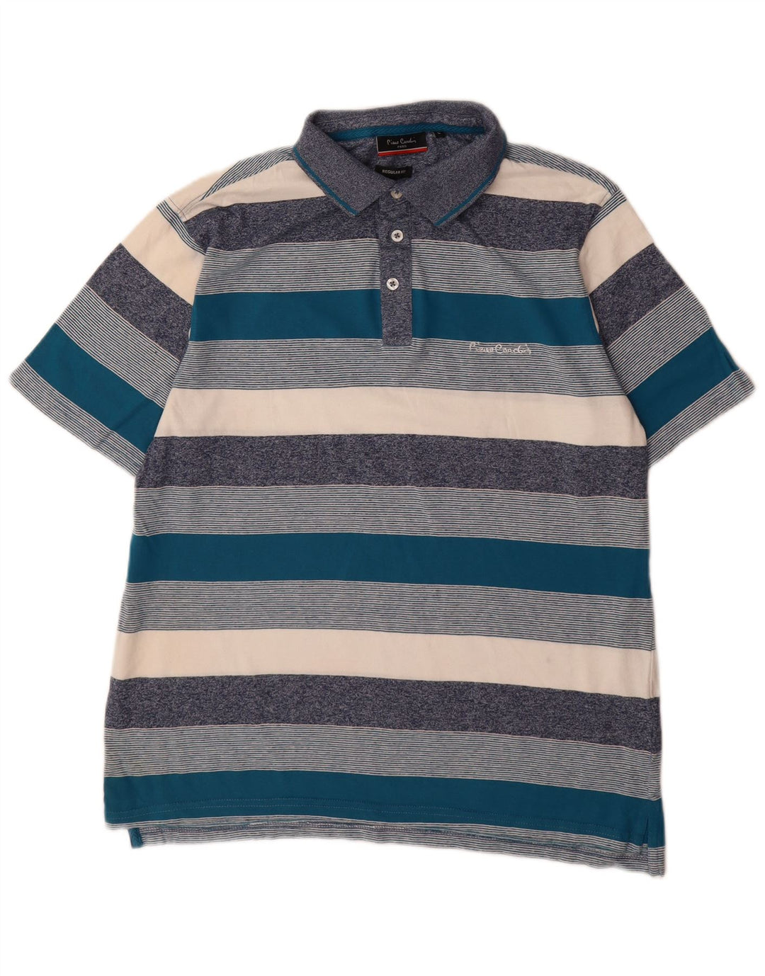 Pierre Cardin Herre Regular Fit Polo Shirt Stor Flerfarvet Stribet