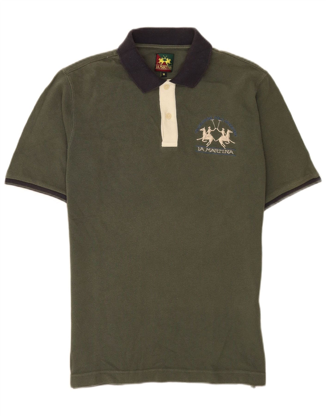 La Martina Rugby Polo Shirt til mænd Medium Grøn Bomuld