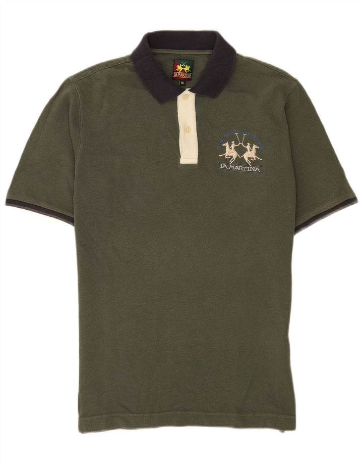 La Martina Rugby Polo Shirt til mænd Medium Grøn Bomuld