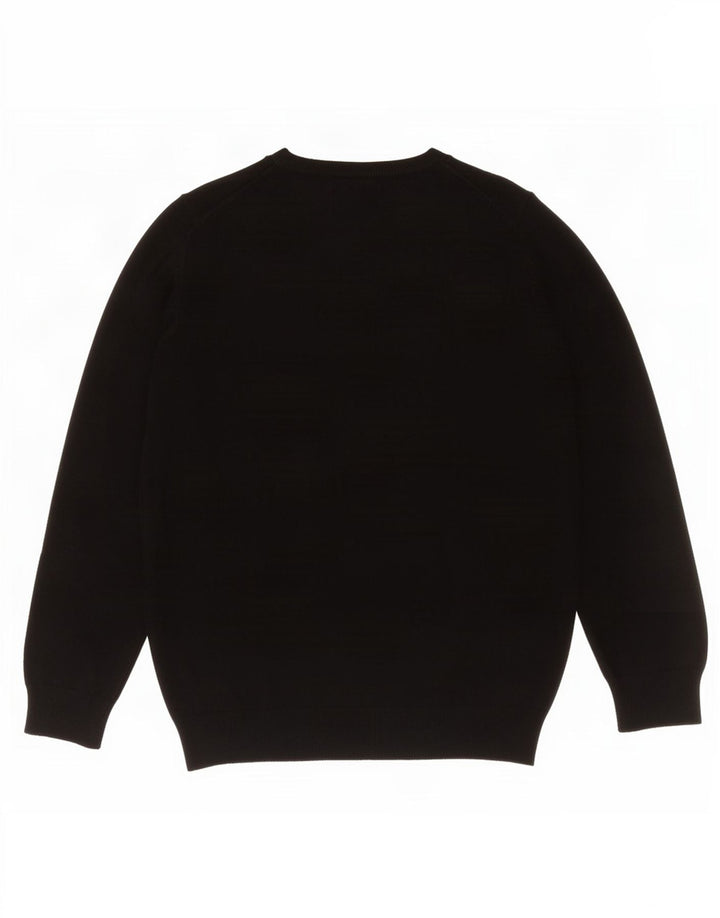 Marks & Spencer Dame V-hals sweater UK 12 Medium Sort