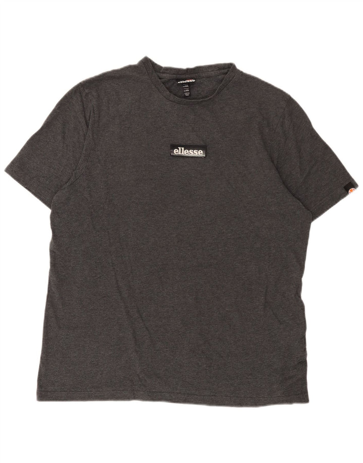 Ellesse Herre T-Shirt Top 2XL Grå Bomuld