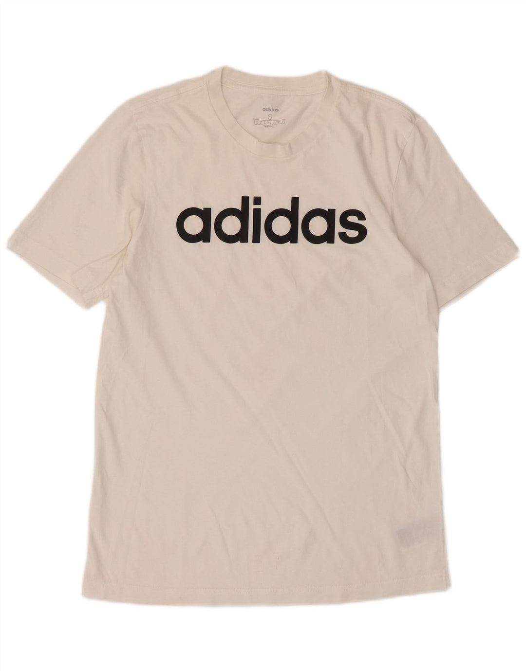 Adidas Grafisk T-shirt top til mænd, lille hvid bomuld