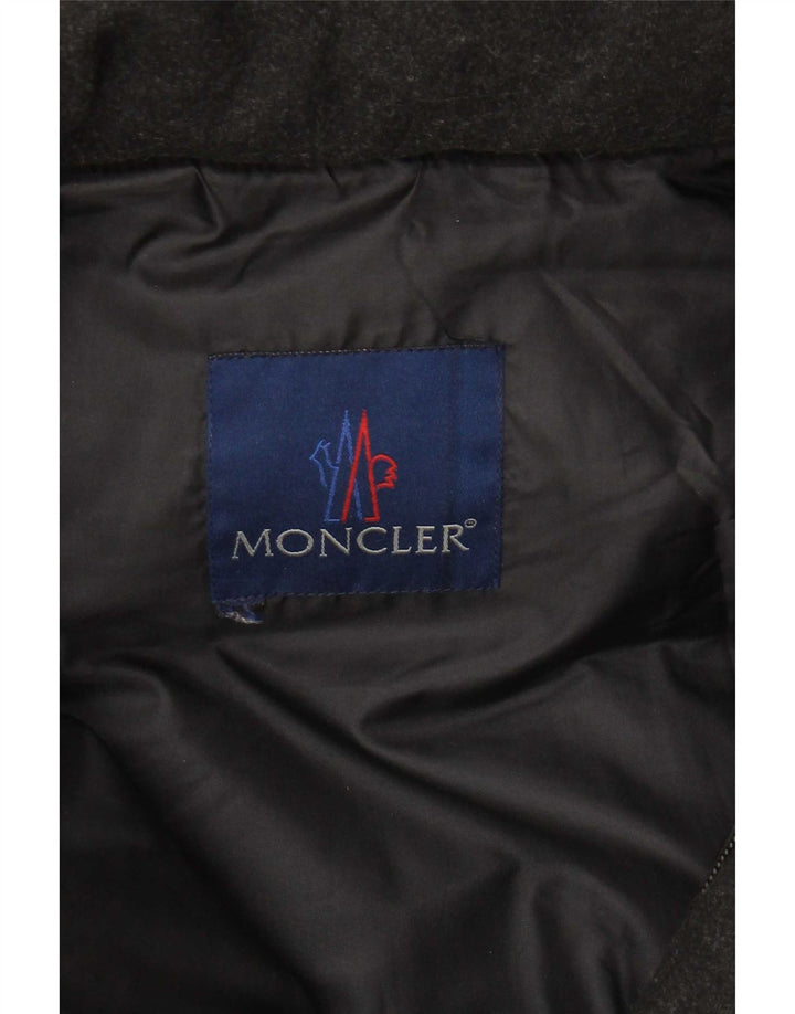 Moncler Herre hættepolstret jakke UK 36 Lille sort uld