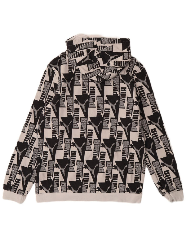 Puma drenge grafisk hættetrøje 15-16 år sort bomuld