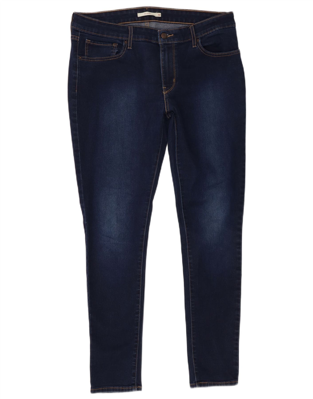 Levi's Dame 711 Skinny Jeans W32 L29 Marineblå