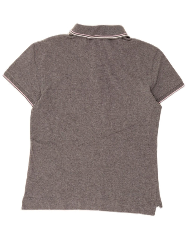 Gas Dame Polo Shirt UK 16 Stor Grå Bomuld