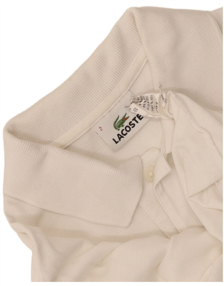 Lacoste Polo skjorte til mænd Størrelse 2 XS Hvid Bomuld