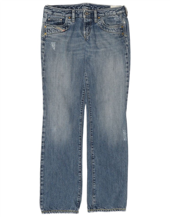 Diesel Dame Kycut Straight Jeans W30 L32 Blå Bomuld