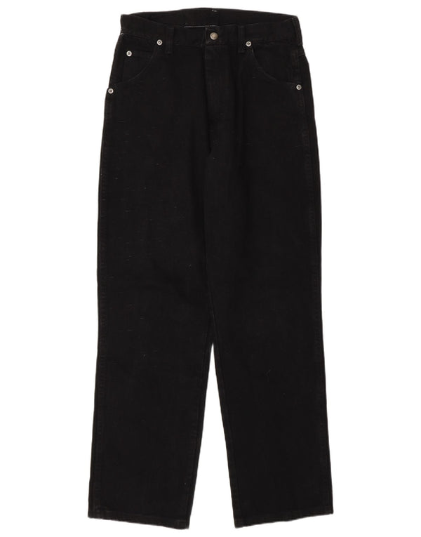 Wrangler Boys Straight Jeans 15-16 år W28 L30 Sort Bomuld