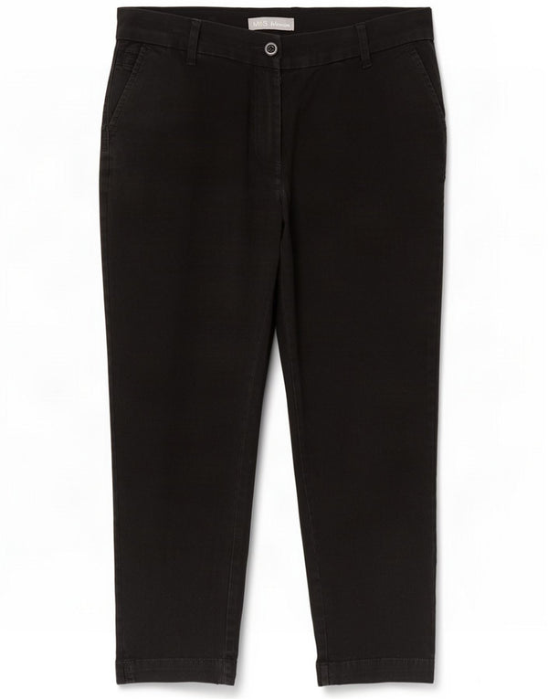 Marks & Spencer Lige Chino-bukser til kvinder UK 14 Large W34 L23 Black