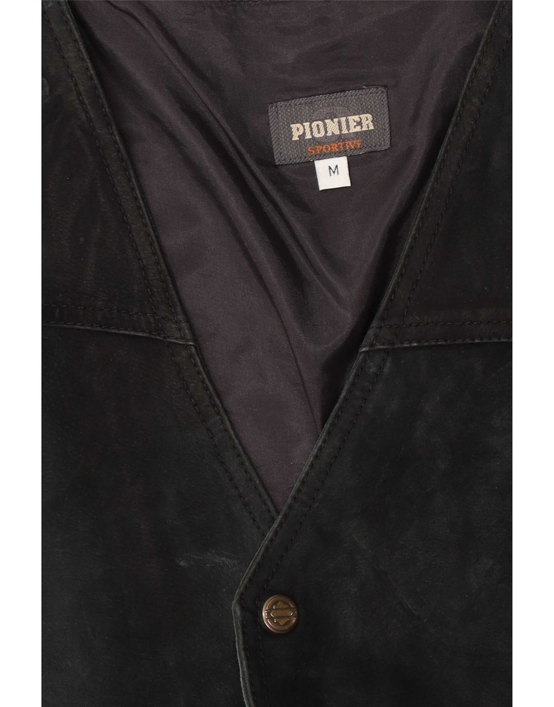 Pionier Herre ruskindsvest Medium Sort