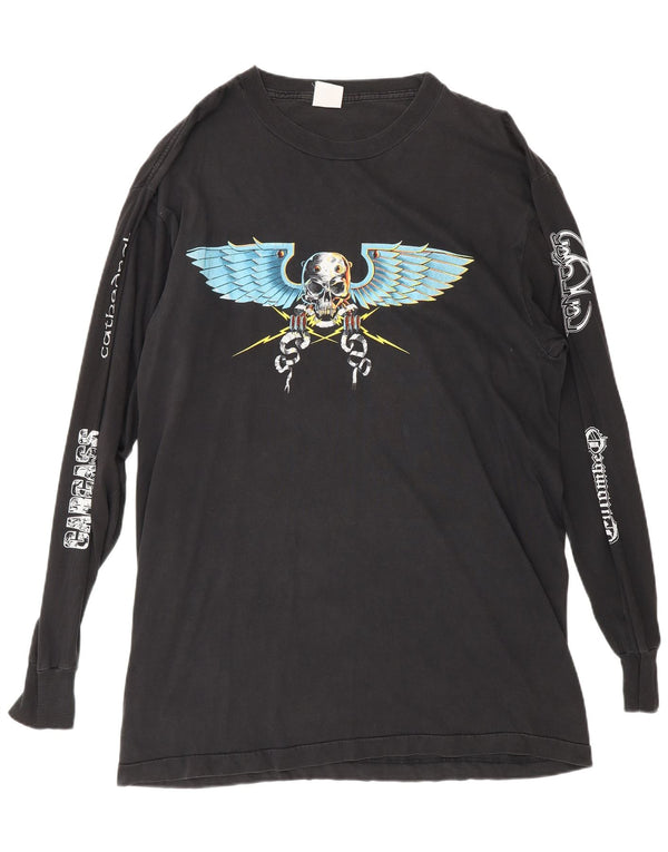 Vintage Herre God's of Grind Earache tour 1992 Top Langærmet XL Black Rock