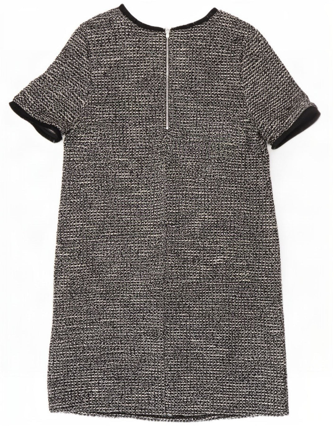 Wallis Womens Shift Dress UK 12 Medium Black Flecked Polyester