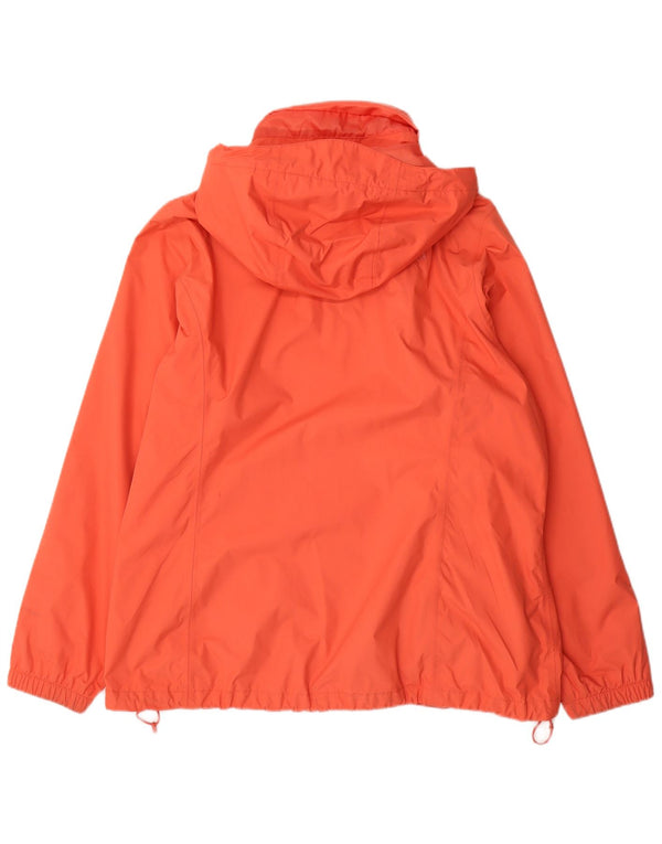 THE NORTH FACE Regnjakke med hætte til kvinder UK 20 2XL Orange Nylon