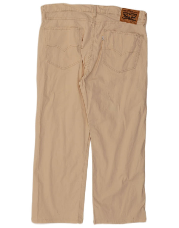 Levi's Dame 751 grafiske lige fritidsbukser W38 L26 Beige Floral