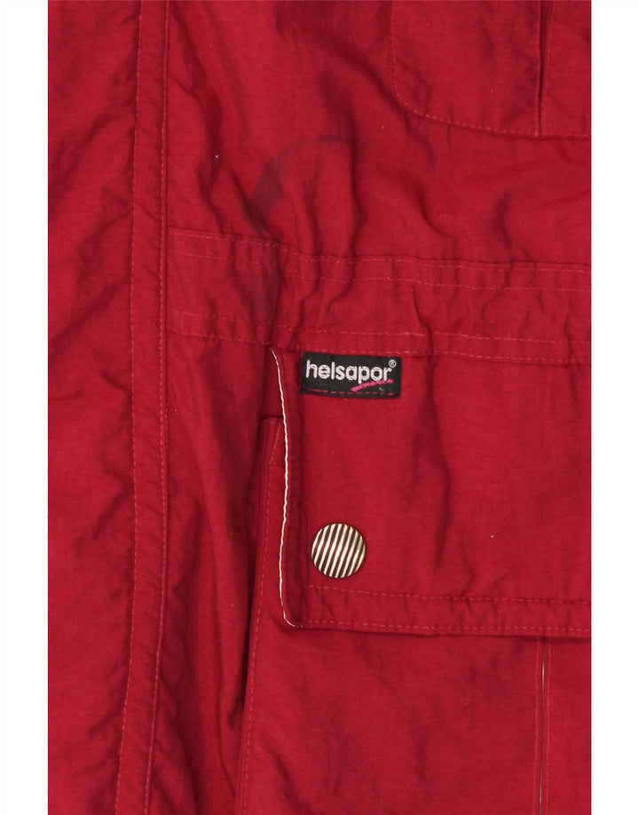 VINTAGE Womens Hooded Windbreaker Coat UK 20 2XL Red Polyamide Vintage Vintage and Second-Hand Vintage from Messina Hembry 