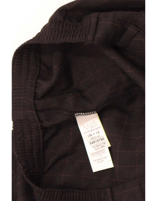 Marks & Spencer Dame Casual Bukser UK 12 Medium W32 L29 Sort Ternet