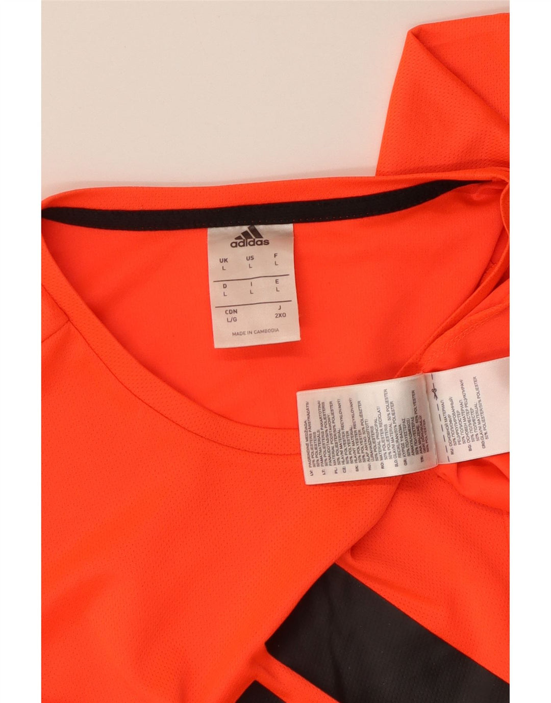 ADIDAS Herre grafisk vest Top Stor Orange Polyester