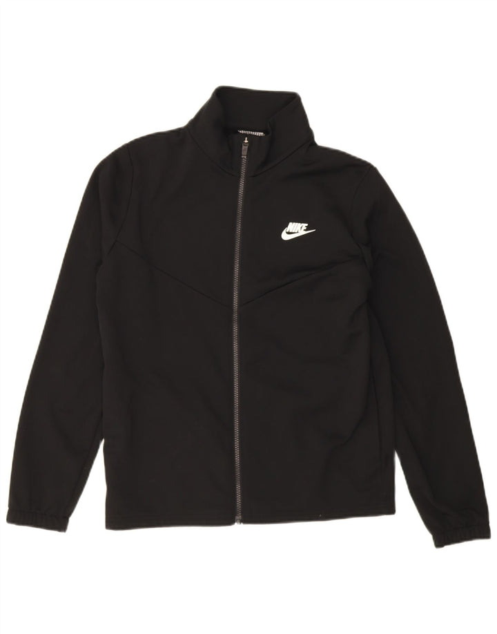 Nike drenge grafisk træningsdragt topjakke 13-14 år XL sort polyester