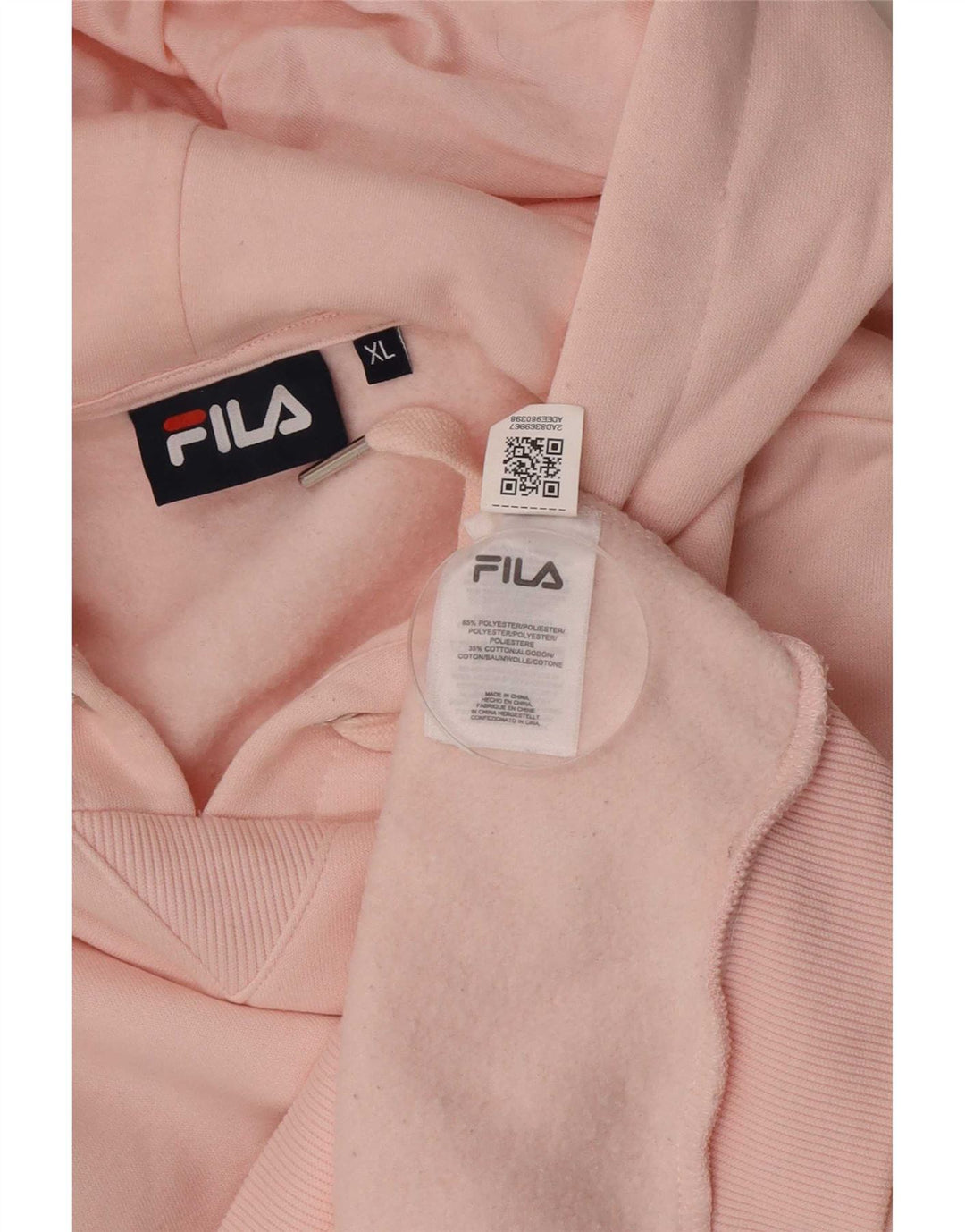 Fila hættetrøje til kvinder UK 18 XL Pink Polyester