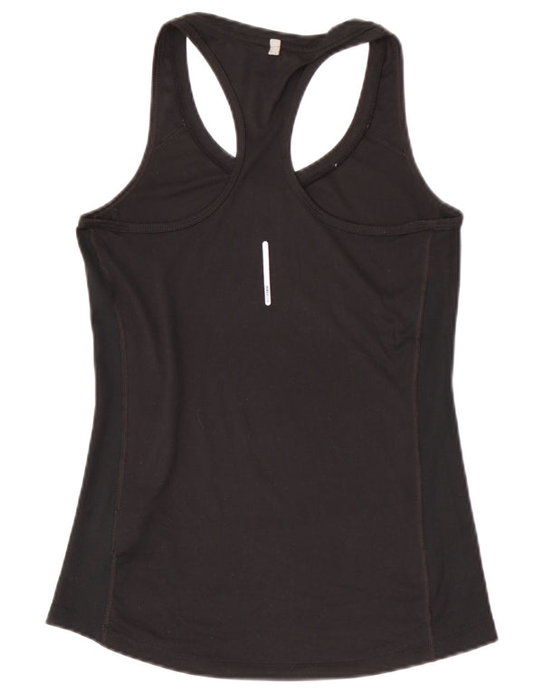 Nike Dame Dri Fit Vest Top UK 8 Small Black Polyester