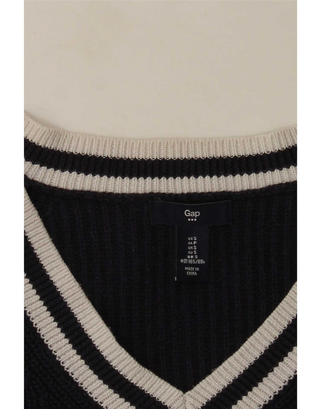 Gap Dame V-hals sweater UK 10 Small Navy Blue