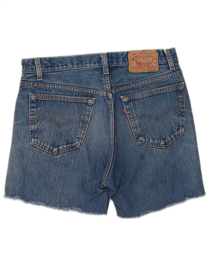 LEVI'S Womens 501 Denim Shorts W33 Large  Blue