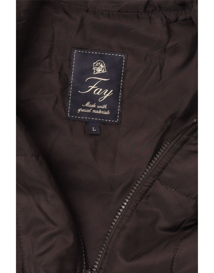 Fay Womens Liner Polstret Gilet UK 16 Large Black