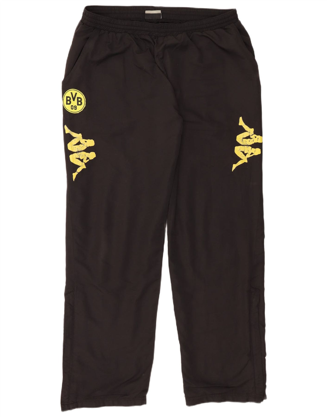 Kappa Herre BVB Dortmund Graphic Tracksuit Bukser 2XL Sort Polyester