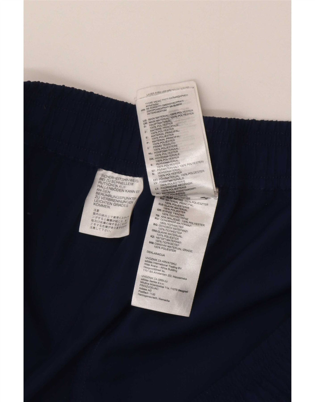 Adidas Herre Climalite træningsdragt bukser XL marineblå polyester