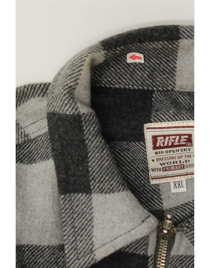 Rifle Herre Lumberjack Flanell Shirt 2XL Grå Gingham