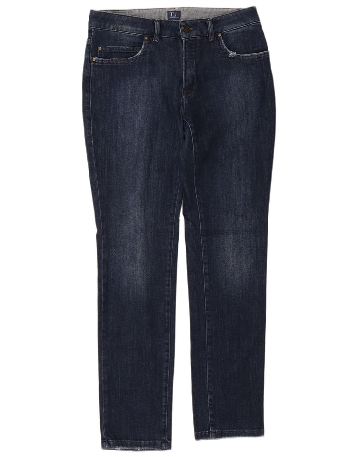 TRUSSARDI Dame Slim Jeans W29 L30 Marineblå Bomuld
