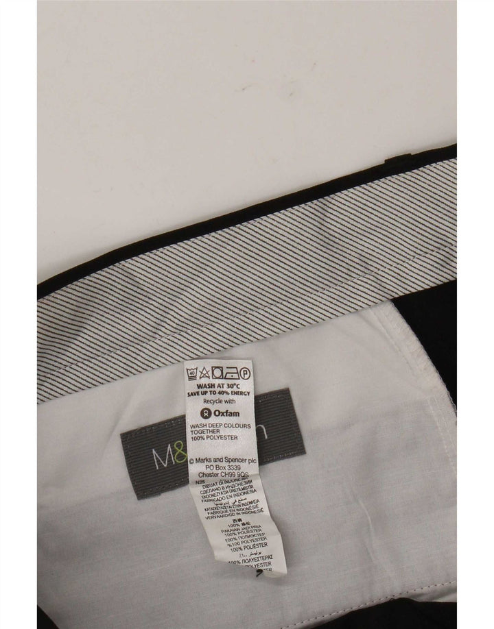 Marks & Spencer Herre Pegged Suit Bukser W36 L31 Sort Polyester