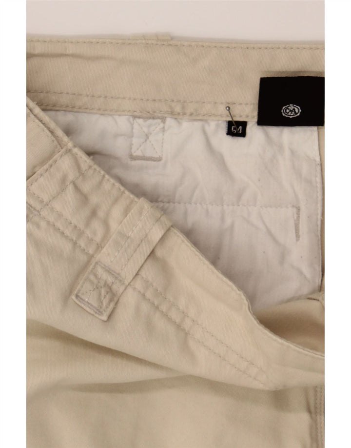 C&A Mens Cargo Shorts IT 54 2XL W36  Off White Cotton Vintage C&A and Second-Hand C&A from Messina Hembry 