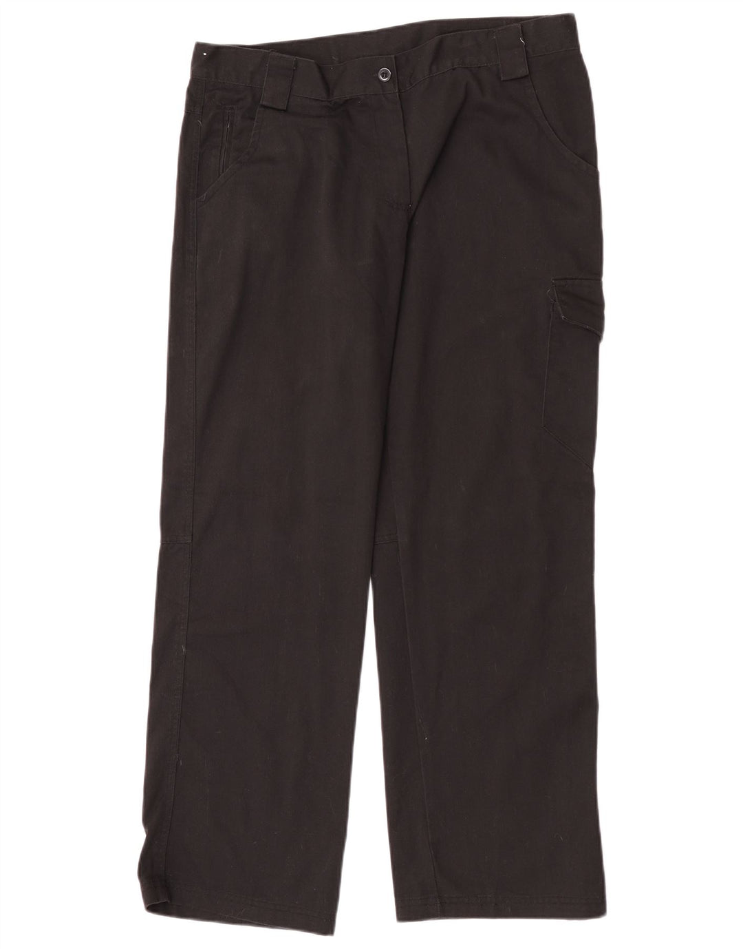 Dickies Dame Straight Cargo Trousers UK 14 Large W32 L30 Black Polyester