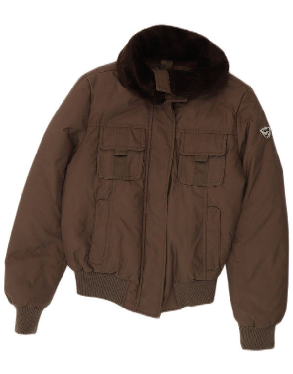 Gas polstret jakke til kvinder EU 40 Medium brun polyamid